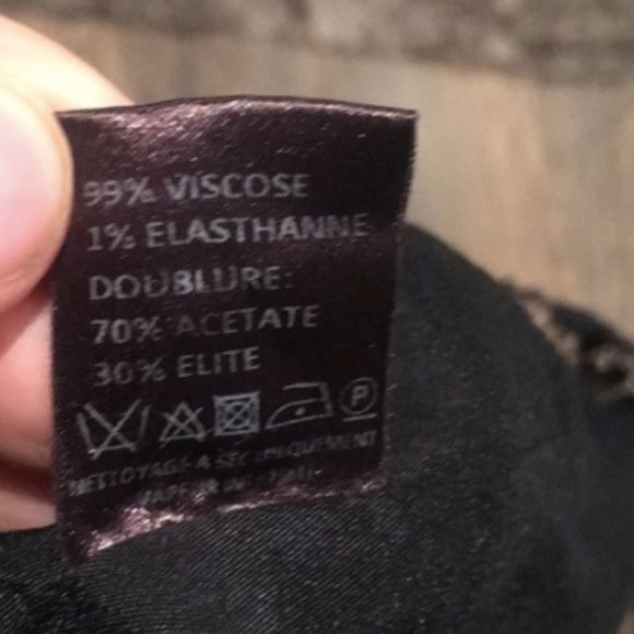 The Kooples - black+blue lace mini skirt, size S - Picture 6 of 7